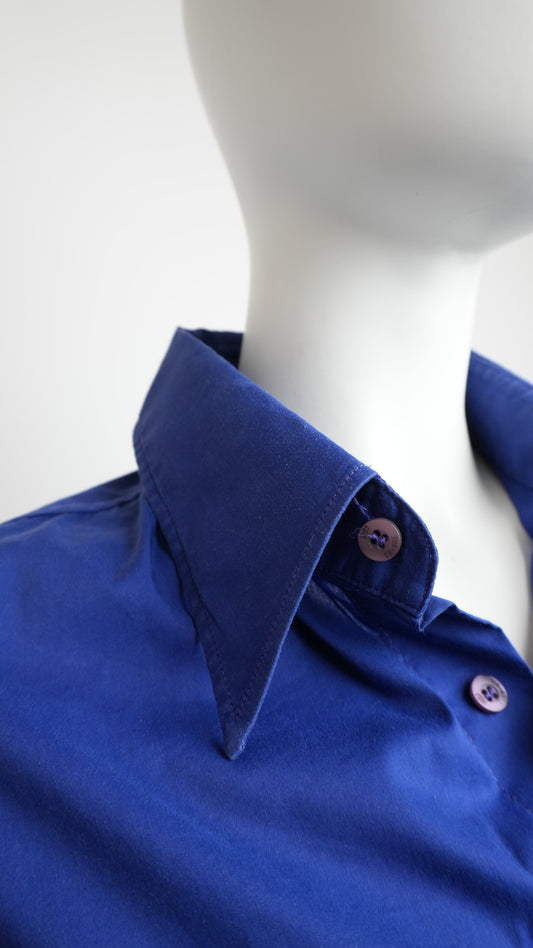 Just Cavalli Women's Electric Blue Shirt - Size M