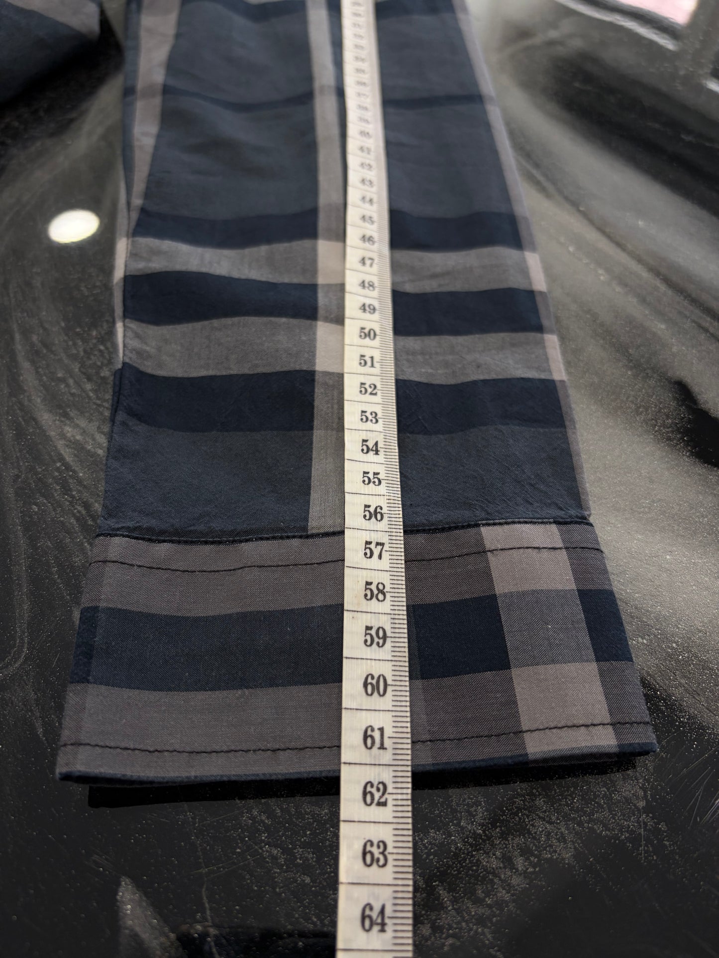 Camicia Burberry Brit Donna a Quadri Check - Grigio e Antracite - Taglia S