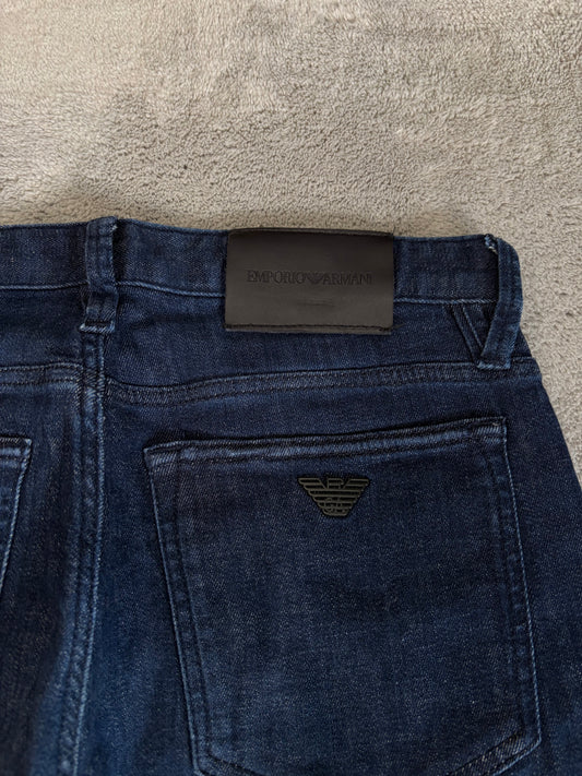 Jeans Emporio Armani Uomo Slim Fit - Lavaggio Blu Scuro Intenso - W29