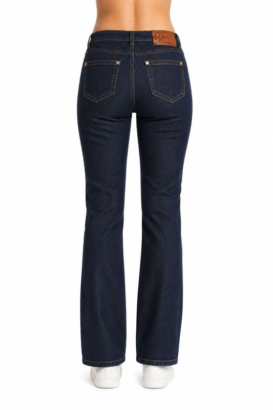 Jeans RED Valentino Bootcut Indigo - Dettaglio Fiocco - Taglia M (29)