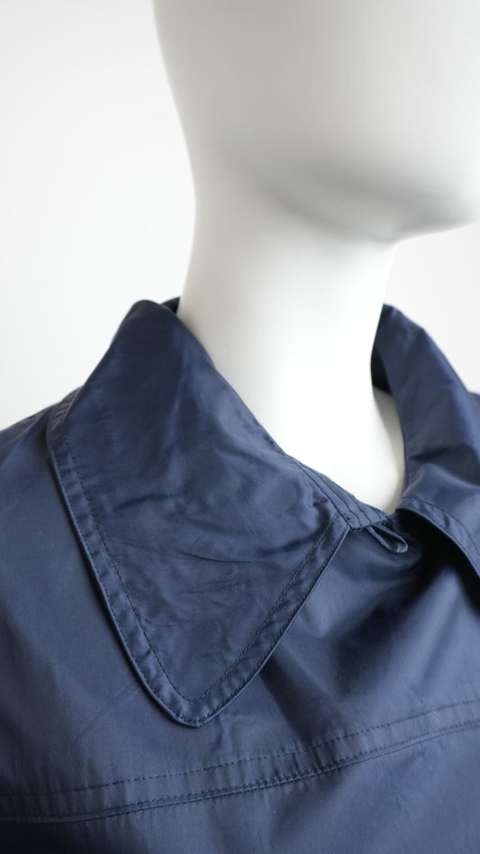 Valentino Jeans Women's Blue Trench Coat with Belt - Size S