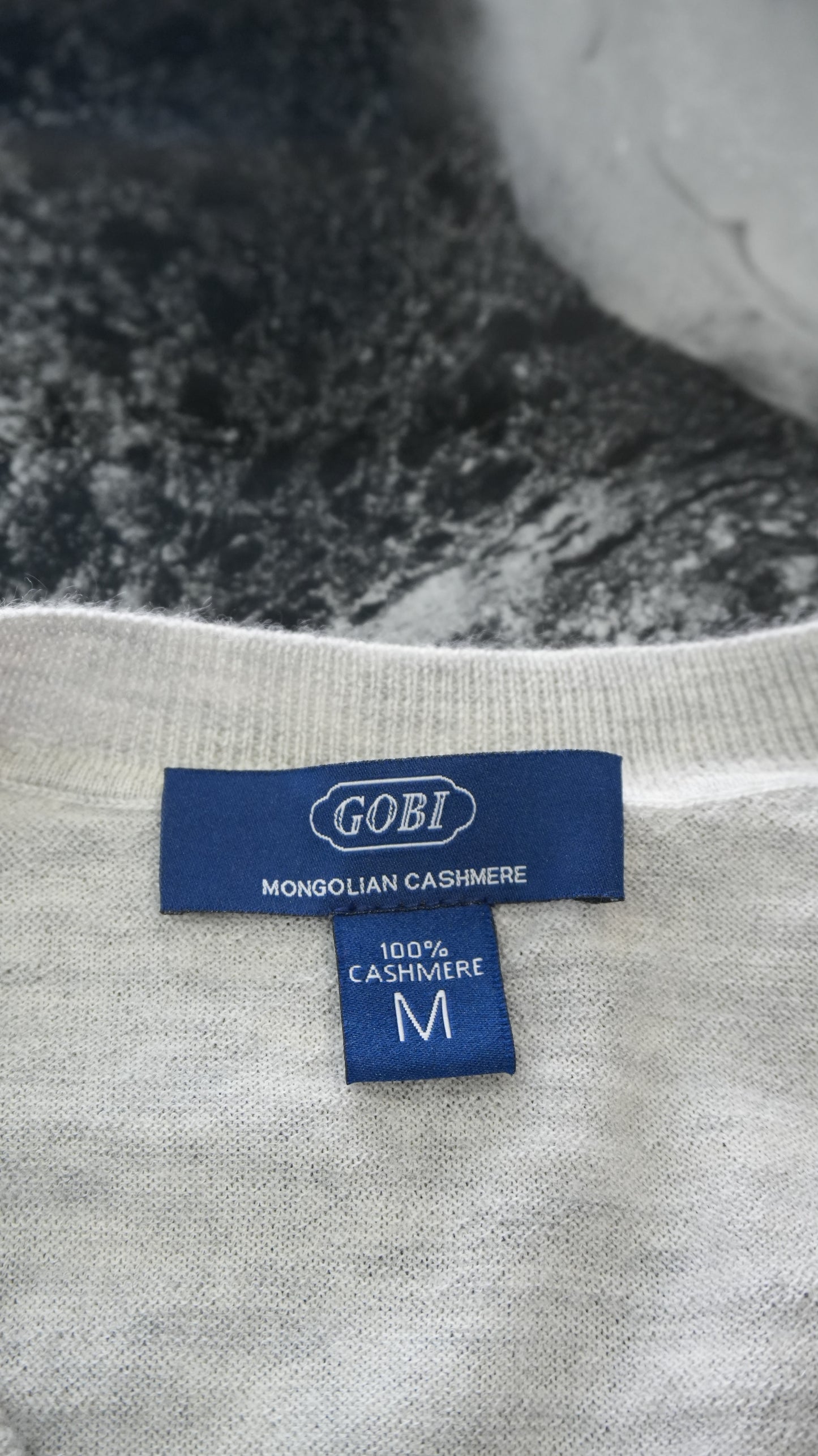 Men's Gobi 100% Mongolian Cashmere Cardigan Light Grey - Size M