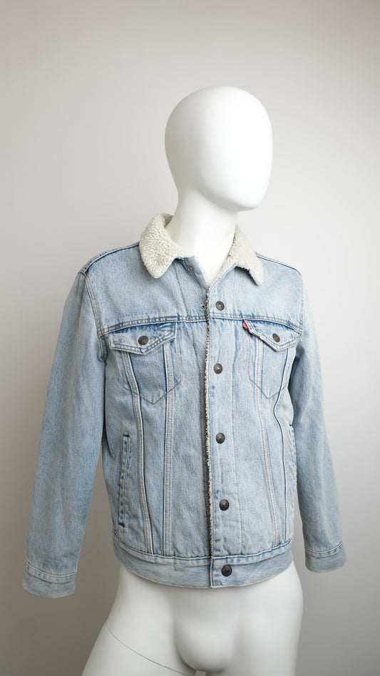 Levi's Men's Contrast Acid Wash Denim Jacket - Size S