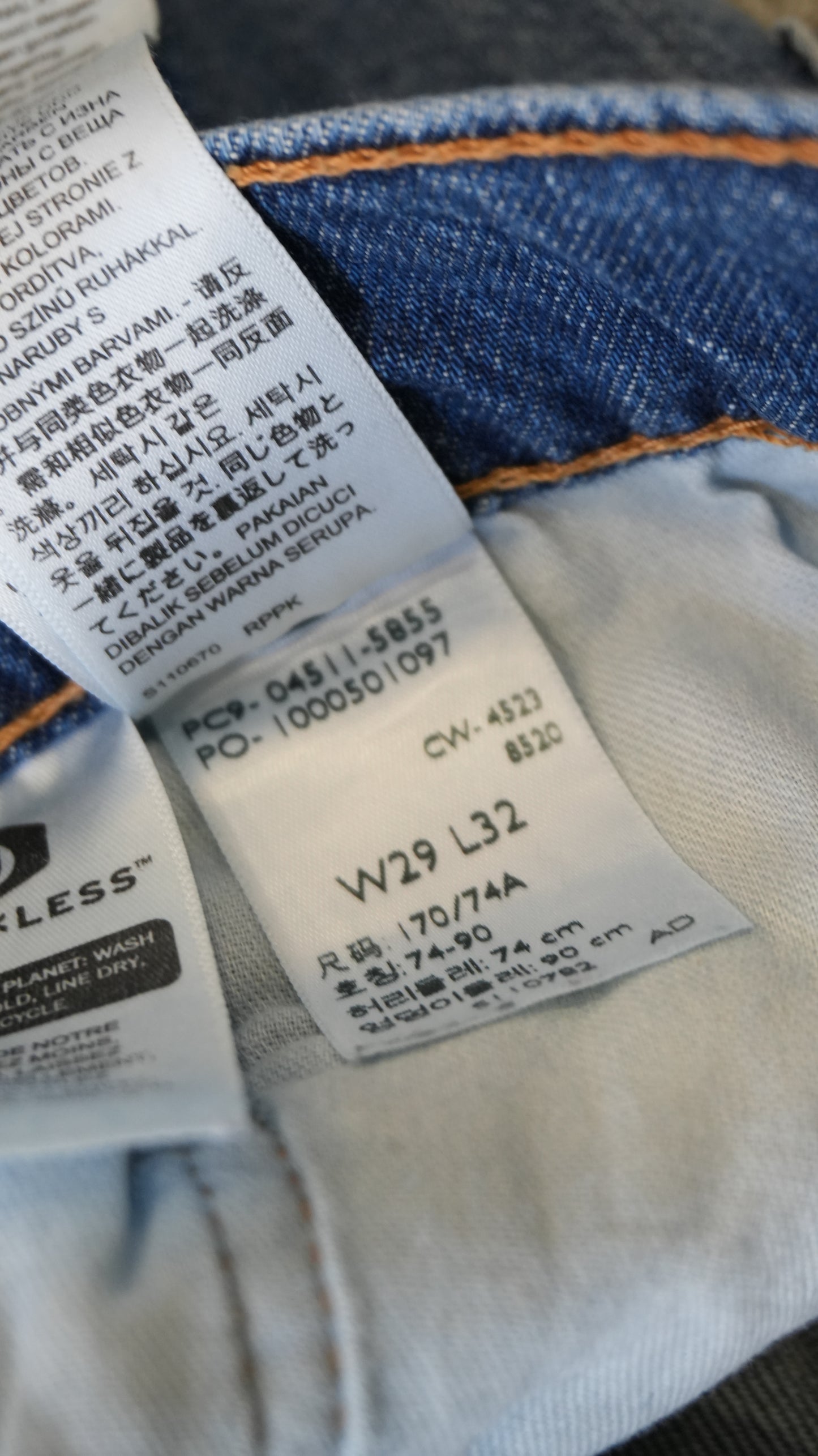 Jeans Levi's 511 Slim Fit - Lavaggio Medio - W29 L32
