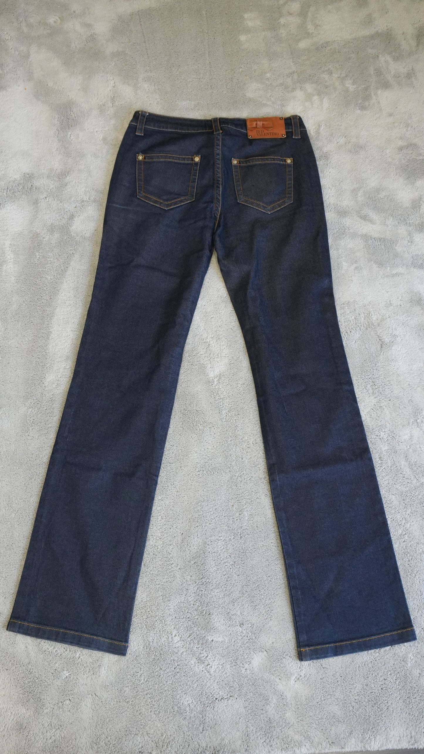 Jeans RED Valentino Bootcut Indigo - Dettaglio Fiocco - Taglia M (29)