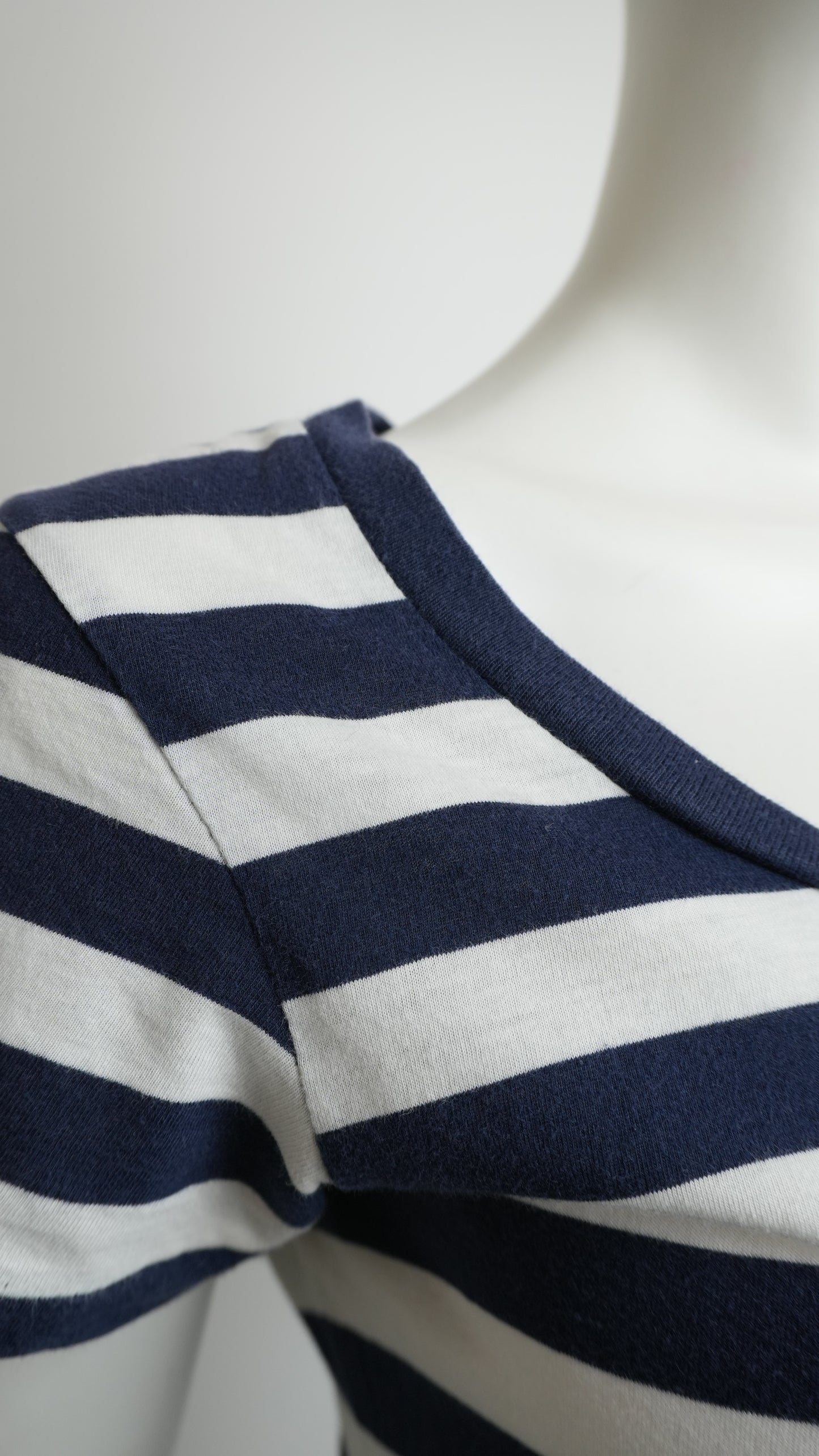 Abito Lungo Polo Ralph Lauren Donna - Righe Bianche e Blu - Taglia S