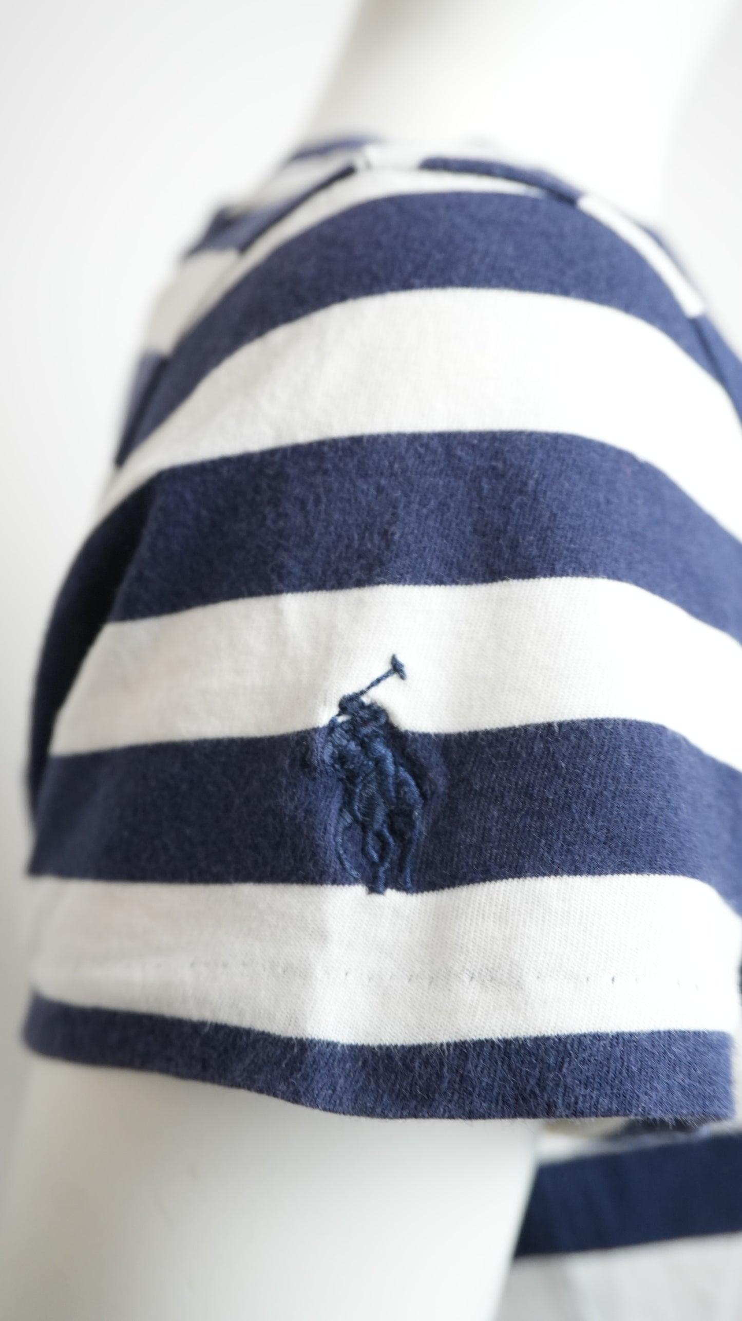 Abito Lungo Polo Ralph Lauren Donna - Righe Bianche e Blu - Taglia S