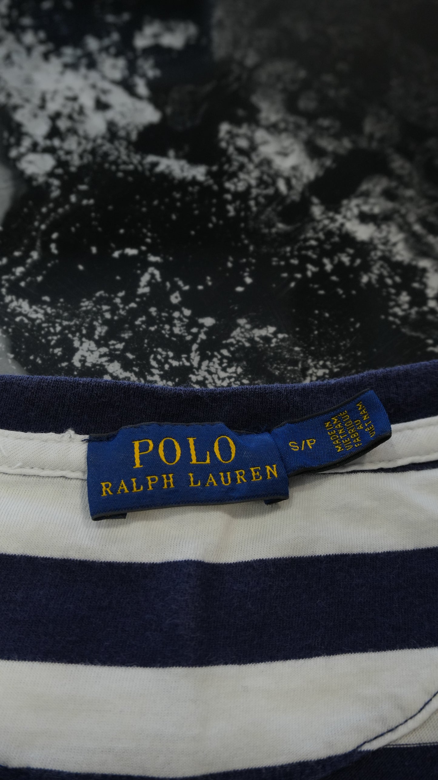 Abito Lungo Polo Ralph Lauren Donna - Righe Bianche e Blu - Taglia S