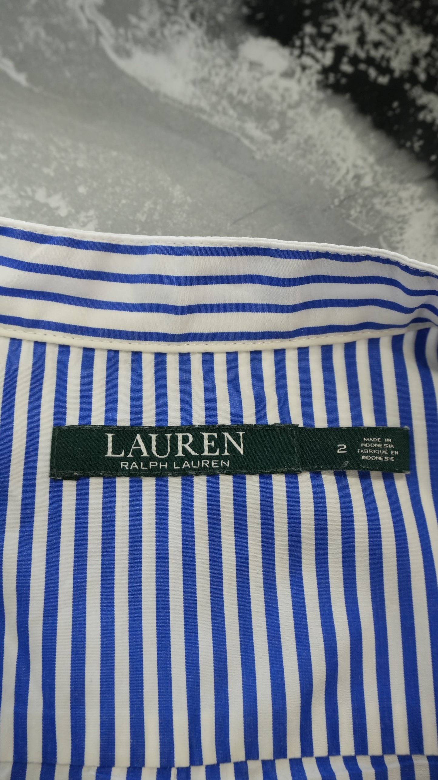 Abito Lauren Ralph Lauren Donna - Righe Bianche e Blu - Taglia S