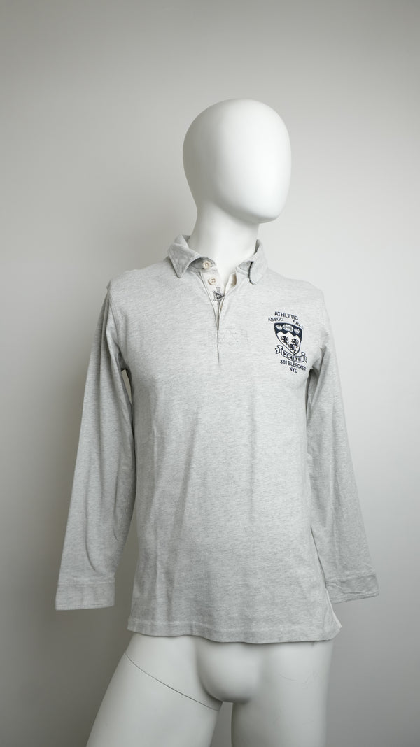 Polo a Maniche Lunghe Ralph Lauren Uomo - Grigio - Taglia L