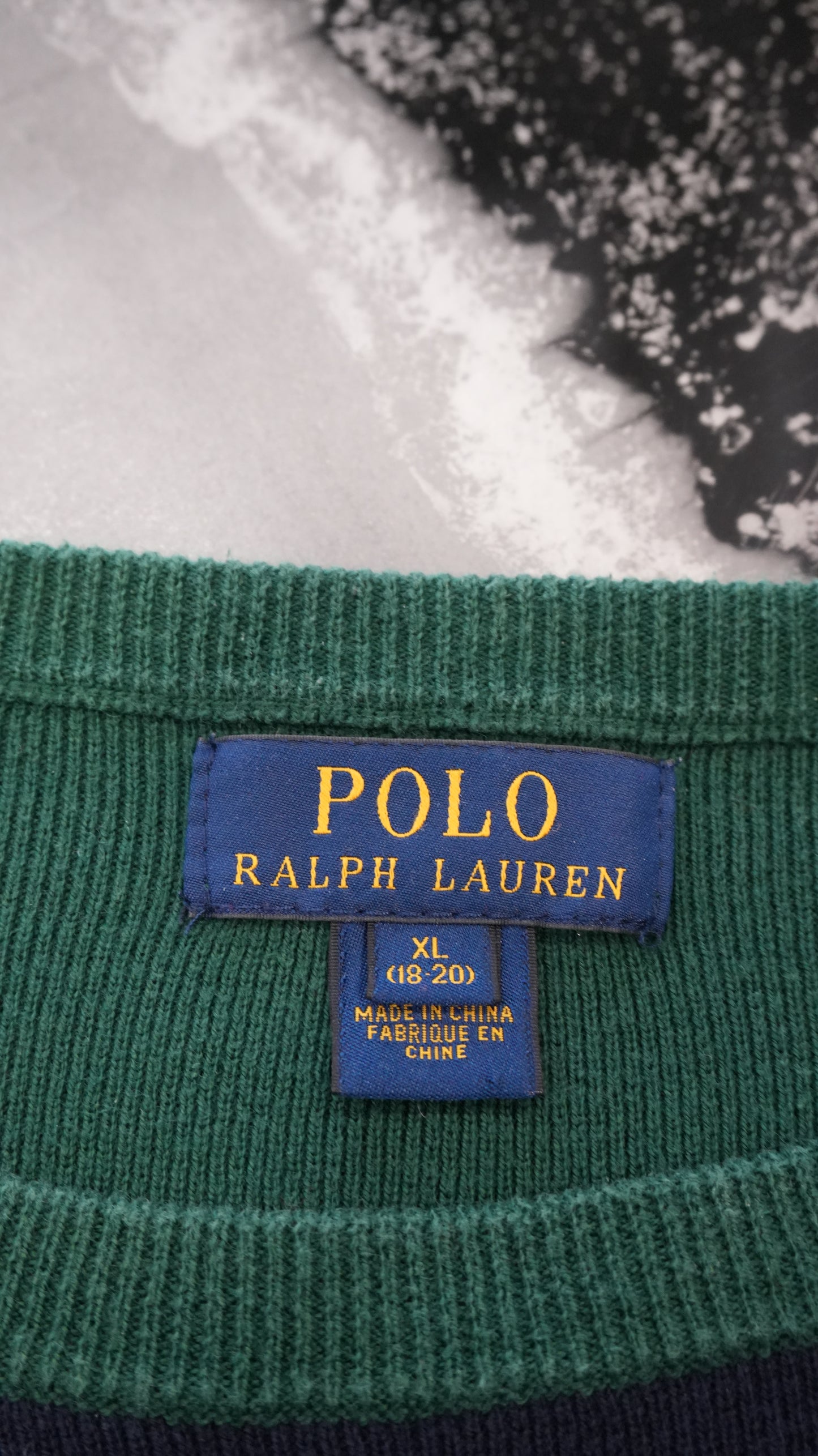 Pullover Ralph Lauren Uomo - Righe Verde e Blu - Taglia XL
