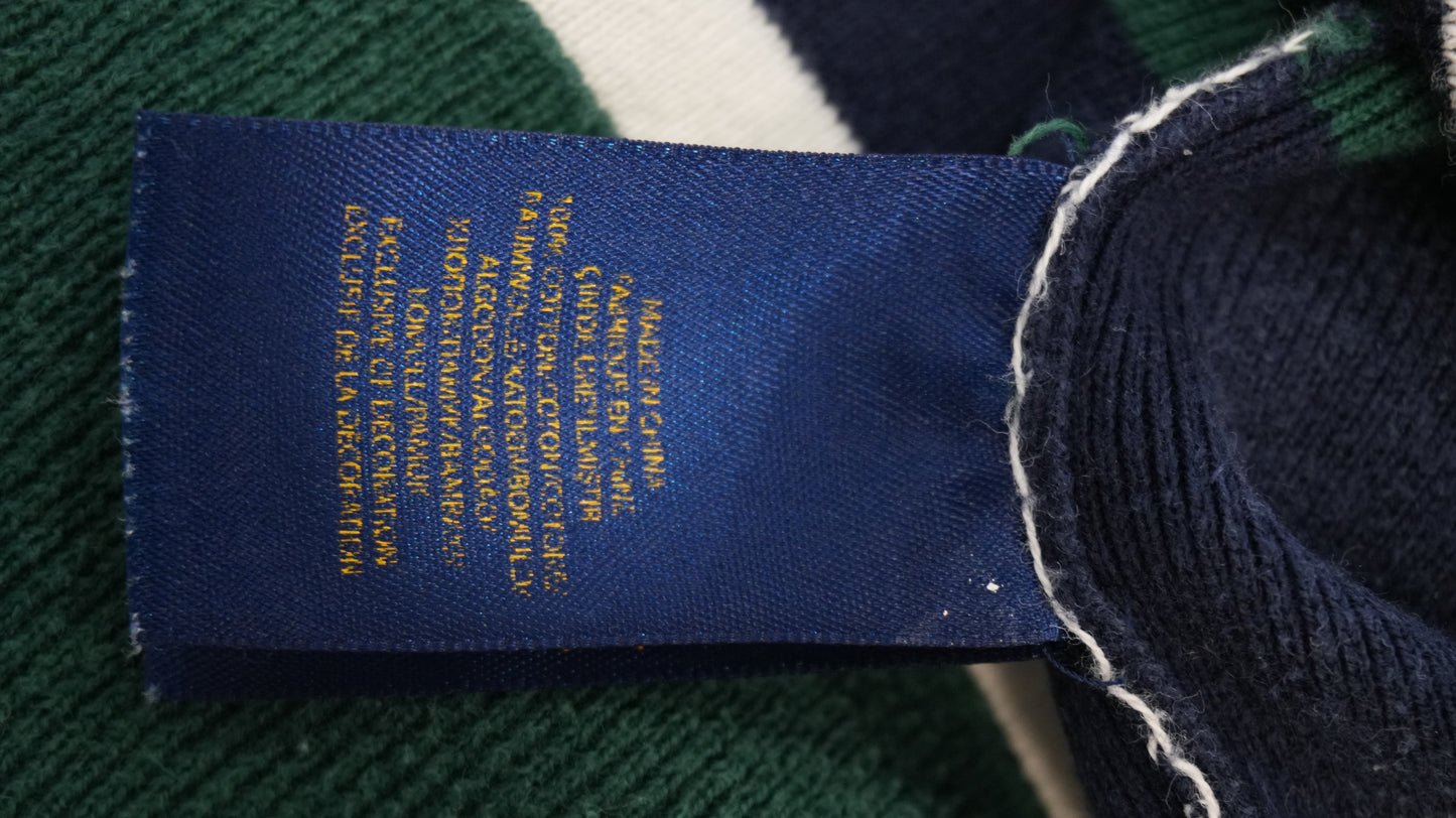 Pullover Ralph Lauren Uomo - Righe Verde e Blu - Taglia XL