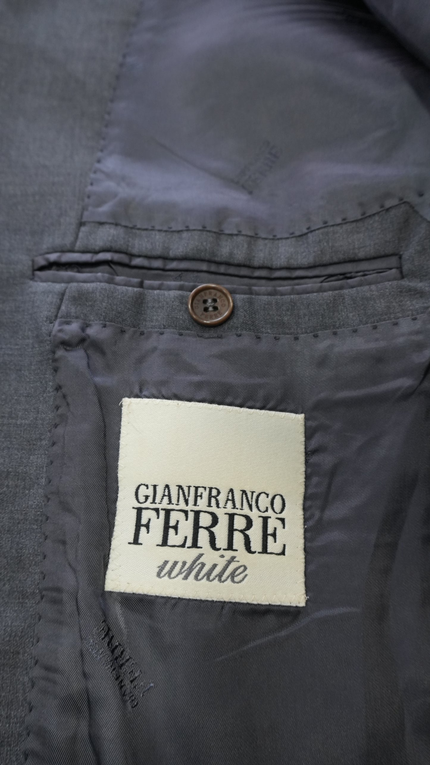 Giacca Uomo Gianfranco Ferré White in Pura Lana - Grigio - Taglia XL (52 IT)