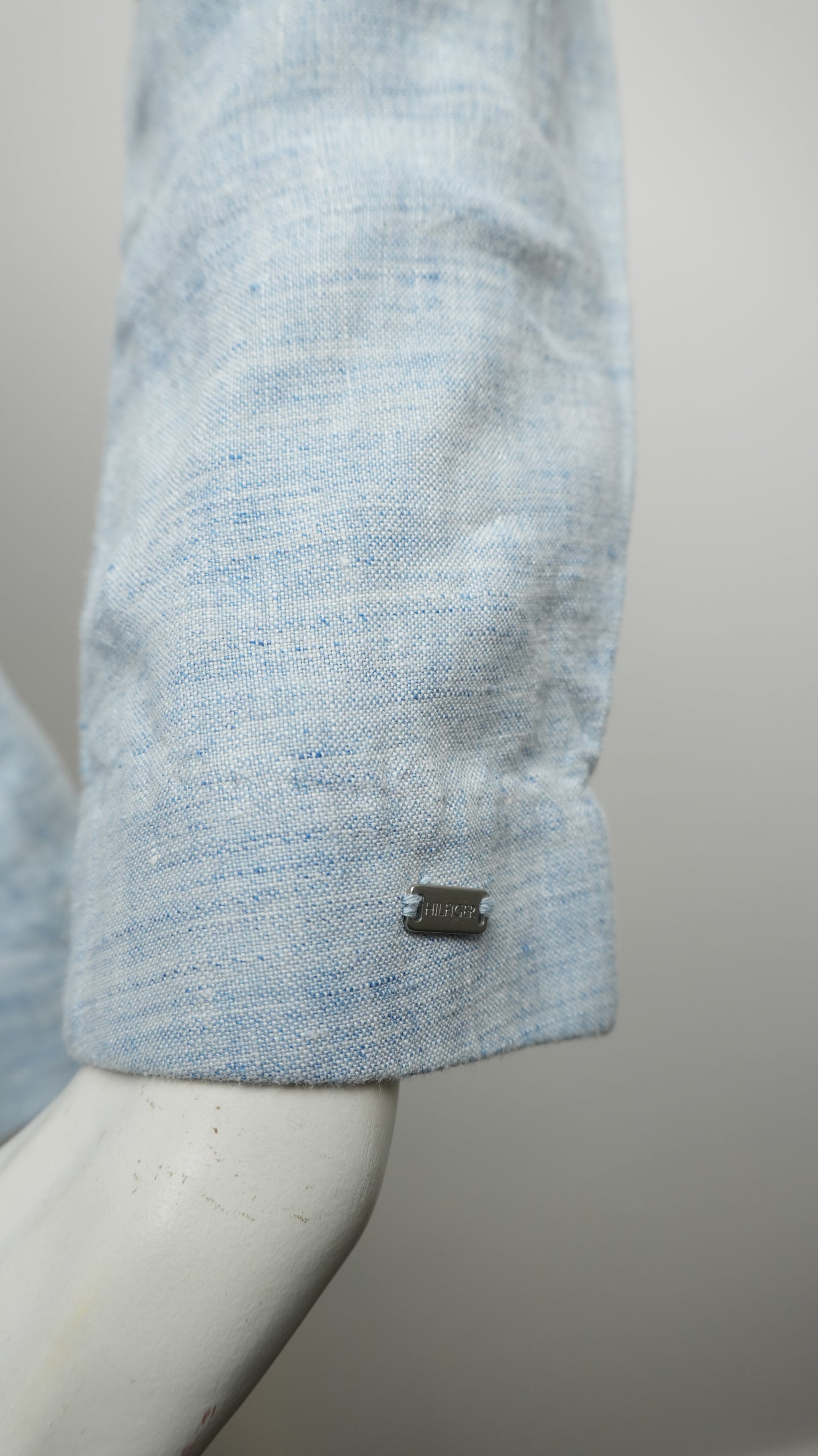 Blazer in Lino Tommy Hilfiger Donna - Azzurro Melange - Taglia M