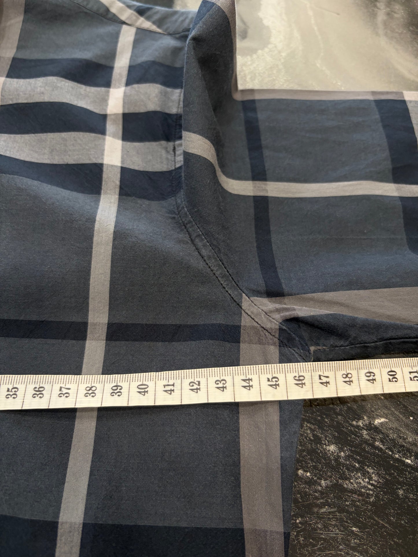 Camicia Burberry Brit Donna a Quadri Check - Grigio e Antracite - Taglia S