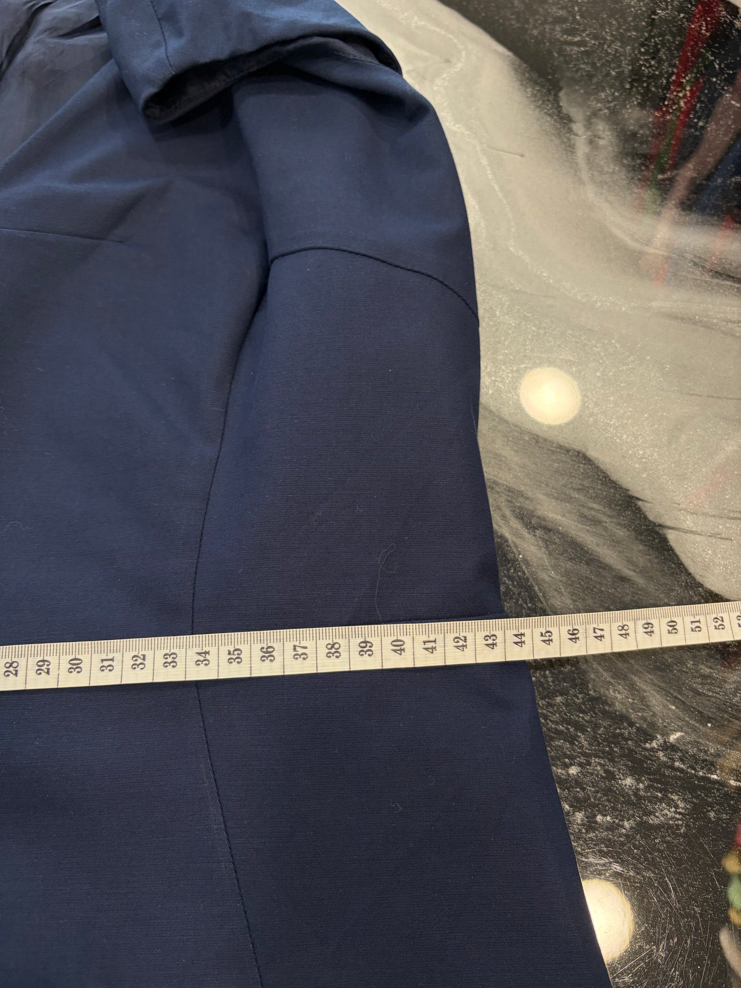 Abito Tubino Luisa Spagnoli Smanicato con Scollo a V - Blu Navy - Taglia L