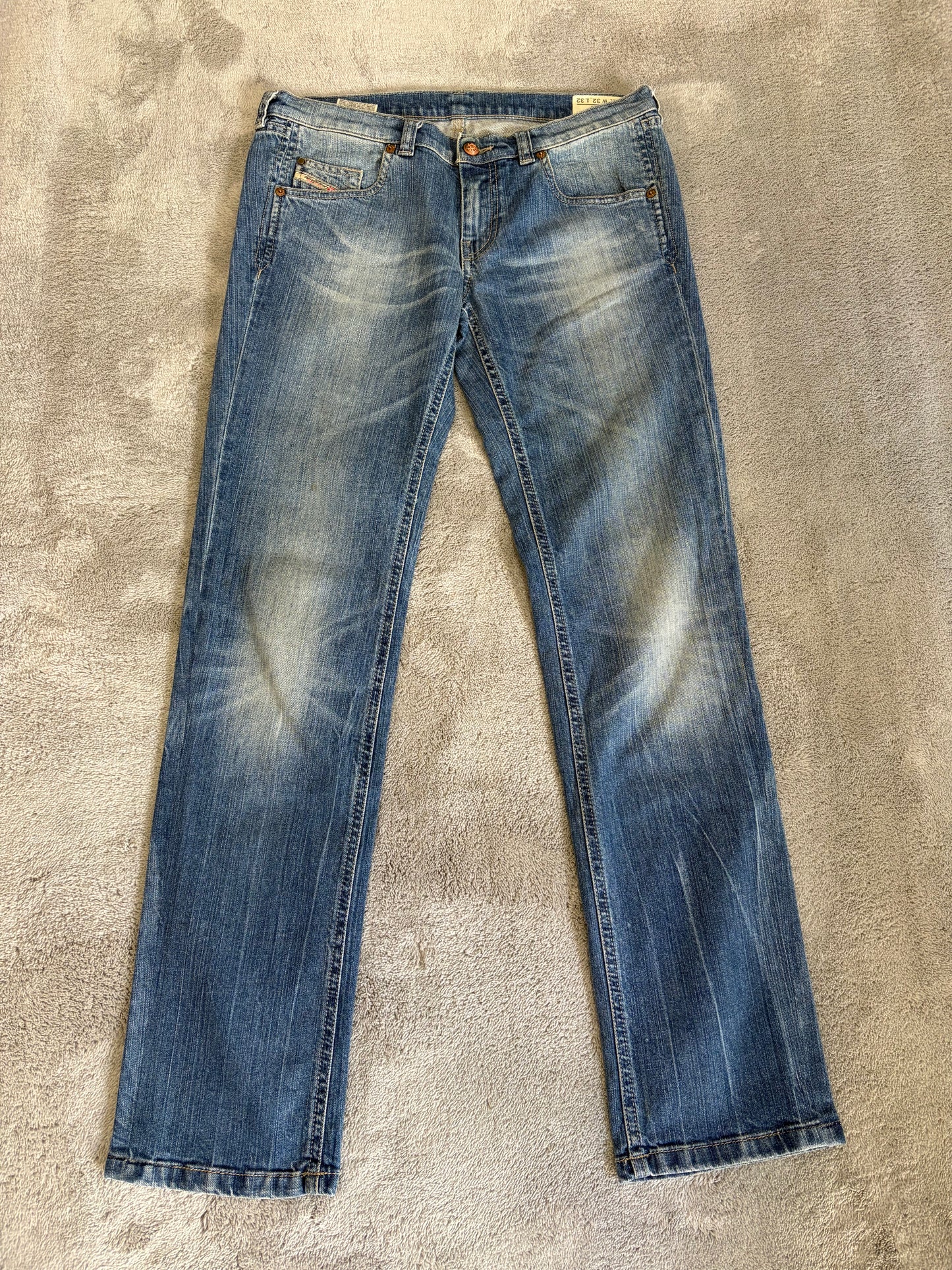 Jeans Diesel Doozy Bootcut Stretch - Lavaggio Medio Vintage - W32 L32 (Taglia L)