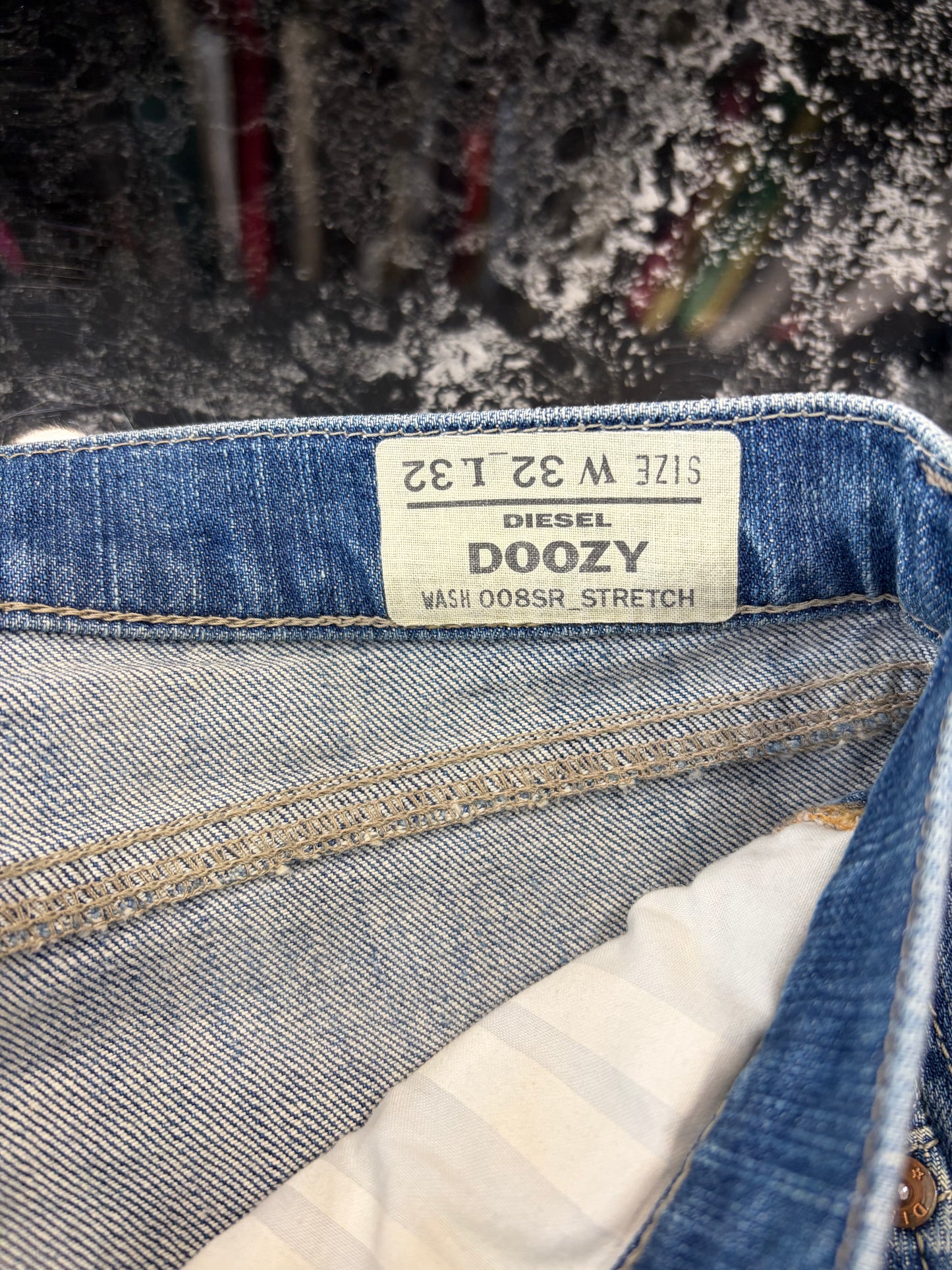 Jeans Diesel Doozy Bootcut Stretch - Lavaggio Medio Vintage - W32 L32 (Taglia L)