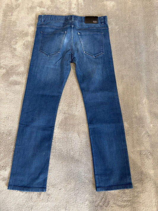 Jeans BOSS Hugo Boss Regular Fit - Lavaggio Blu Medio Stretch - W32 L34 (Taglia M)