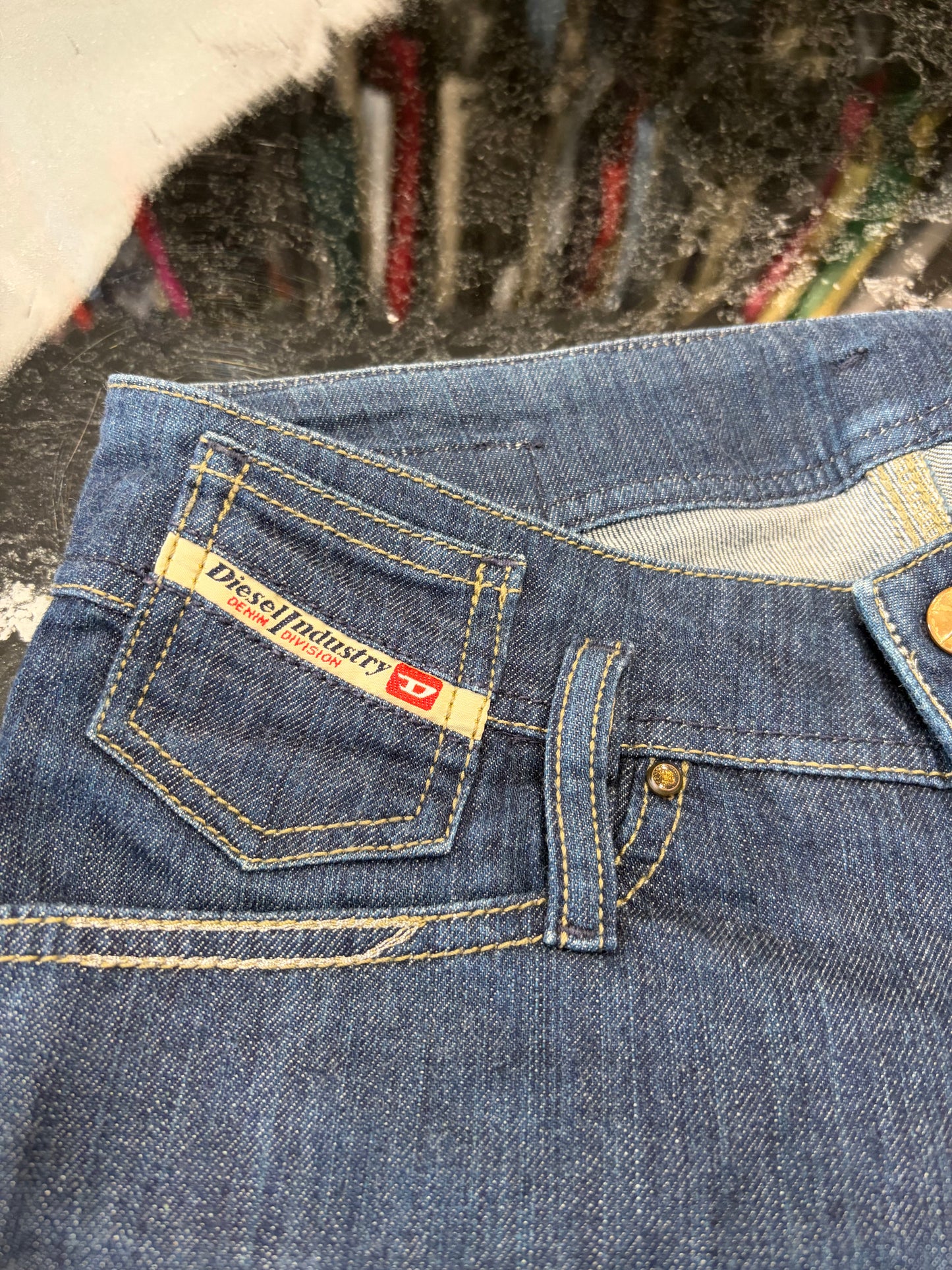 Jeans Diesel Matic Slim Straight Stretch - Blu Scuro Intenso - W26 L34 (Taglia S)