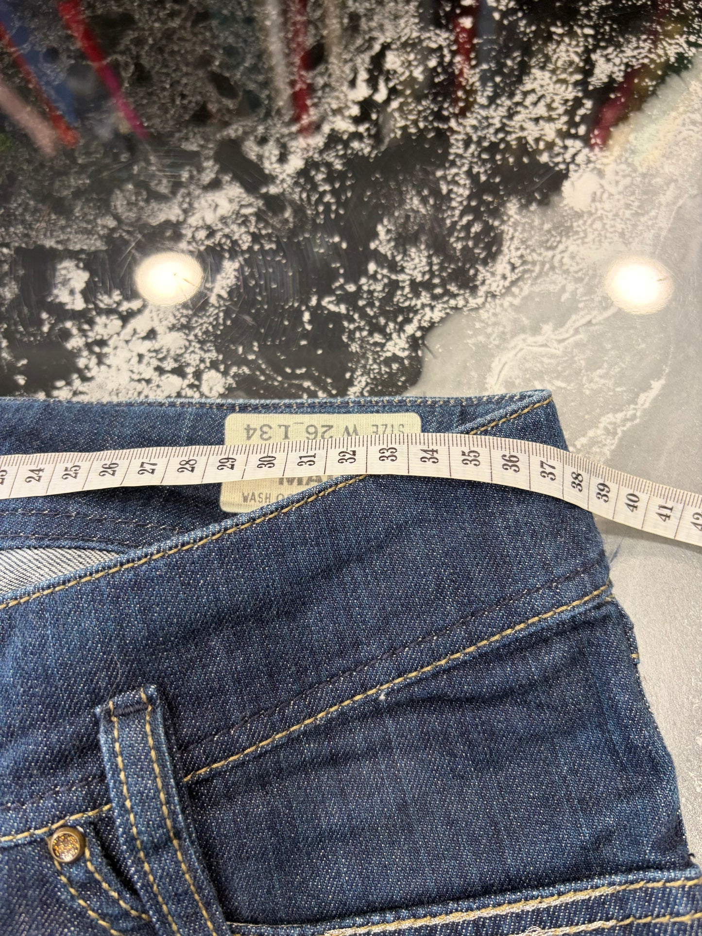 Jeans Diesel Matic Slim Straight Stretch - Blu Scuro Intenso - W26 L34 (Taglia S)