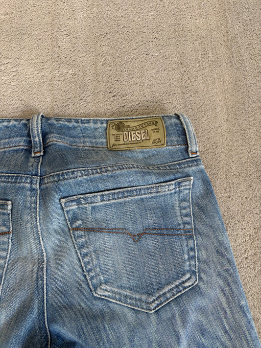 Jeans Diesel Grupee Super Slim-Skinny Stretch - Azzurro Chiaro - W24 L32 (Taglia XS)