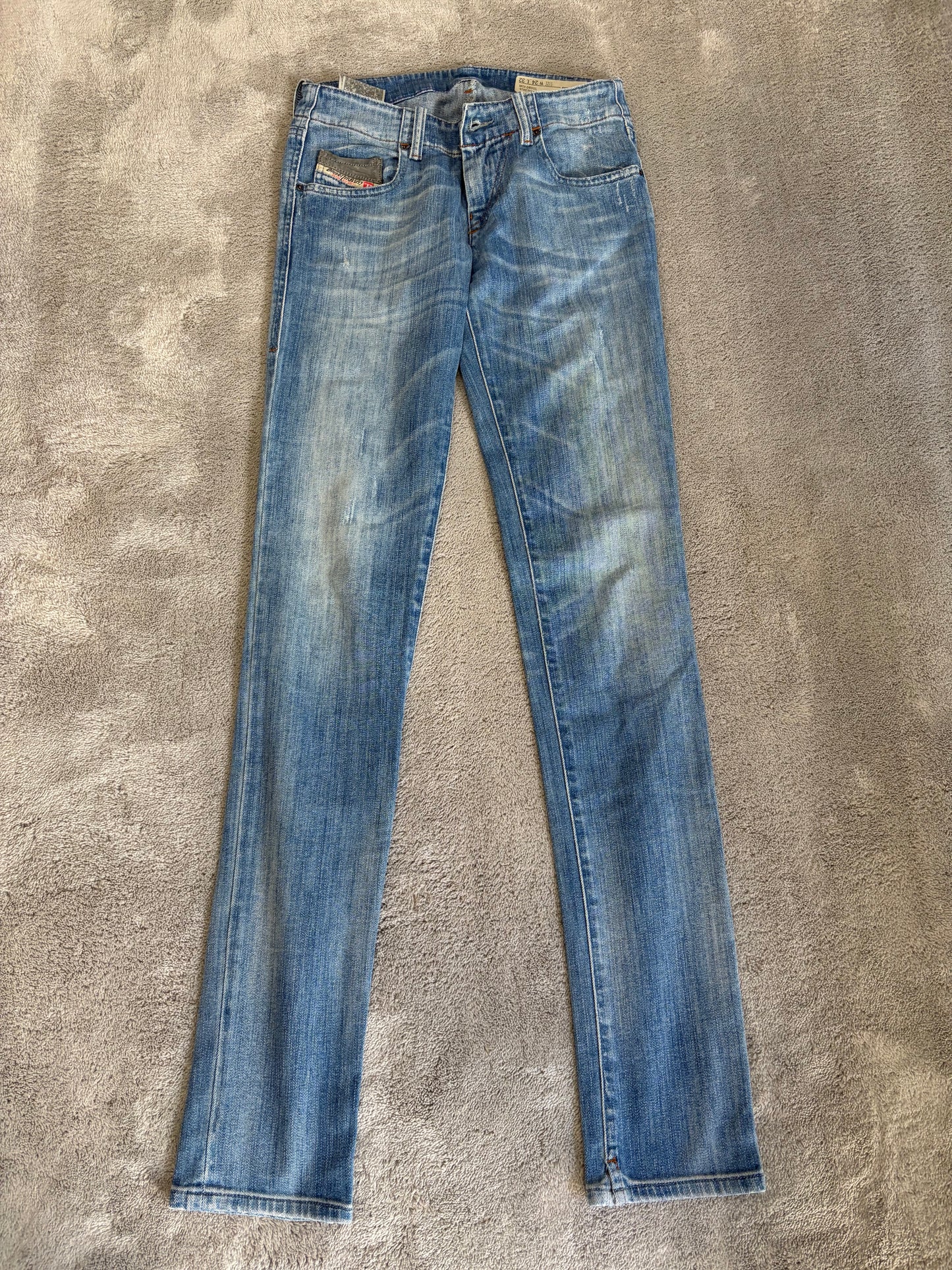 Jeans Diesel Grupee Super Slim-Skinny Stretch - Azzurro Chiaro - W24 L32 (Taglia XS)