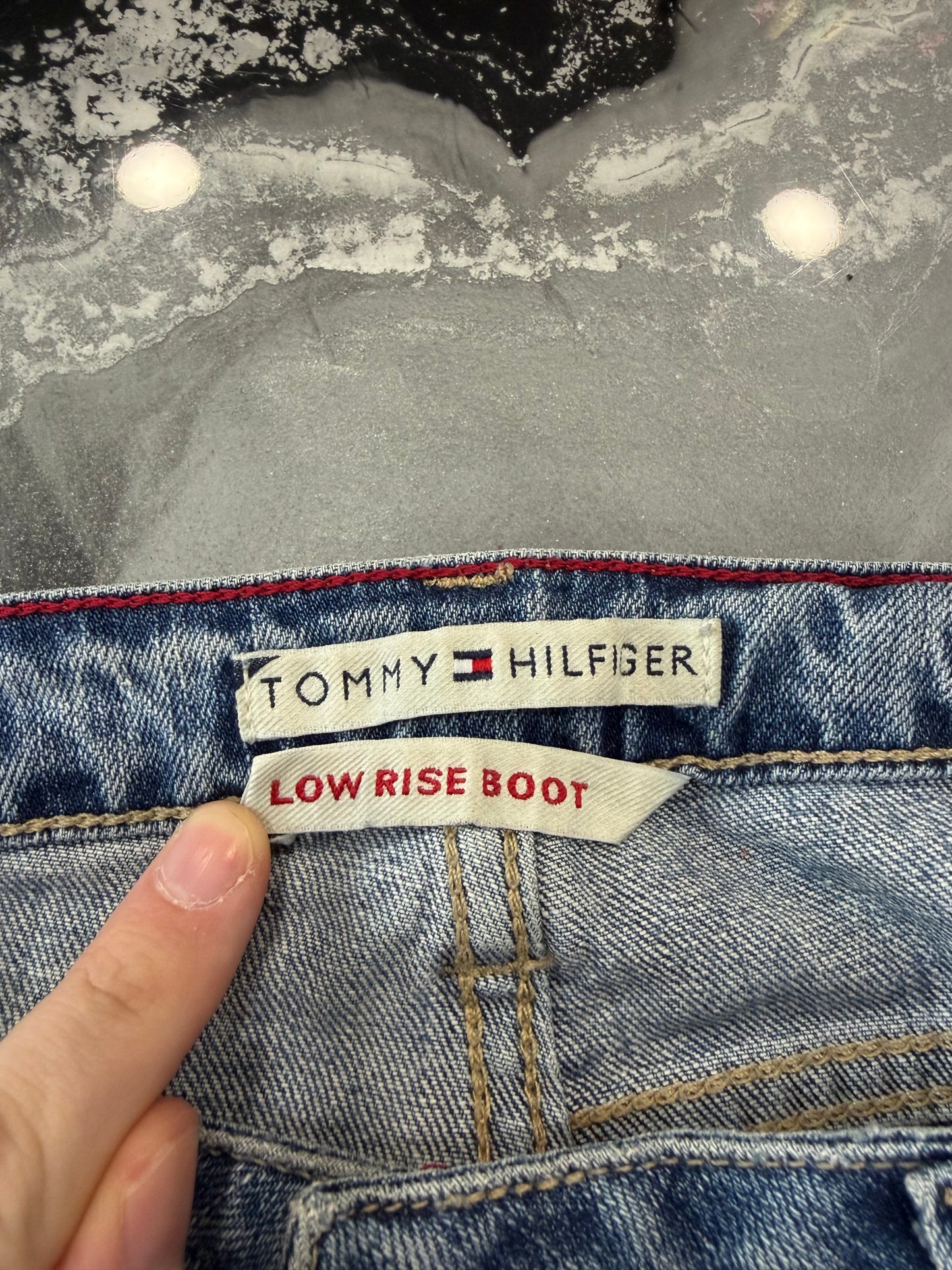 Jeans Tommy Hilfiger Low Rise Boot - Lavaggio Medio Stretch - Taglia M (US 06)