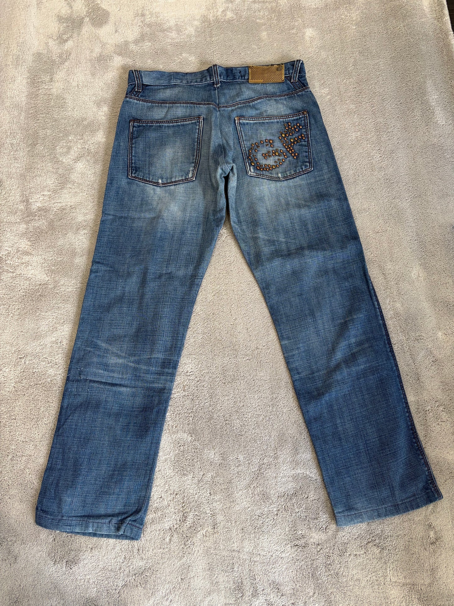 Jeans Gianfranco Ferré Uomo Regular Straight - Lavaggio Blu Scuro - W31 (Taglia M)