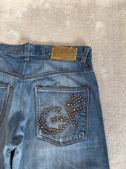 Jeans Gianfranco Ferré Uomo Regular Straight - Lavaggio Blu Scuro - W31 (Taglia M)