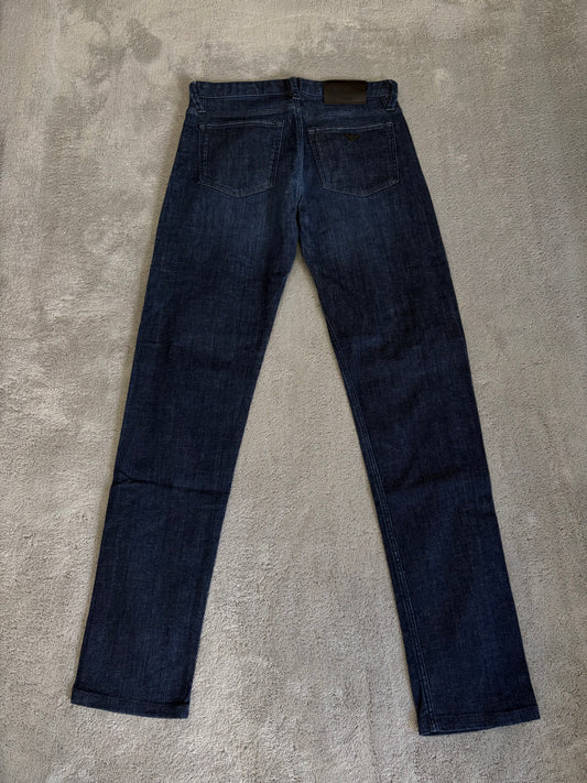 Jeans Emporio Armani Uomo Slim Fit - Lavaggio Blu Scuro Intenso - W29