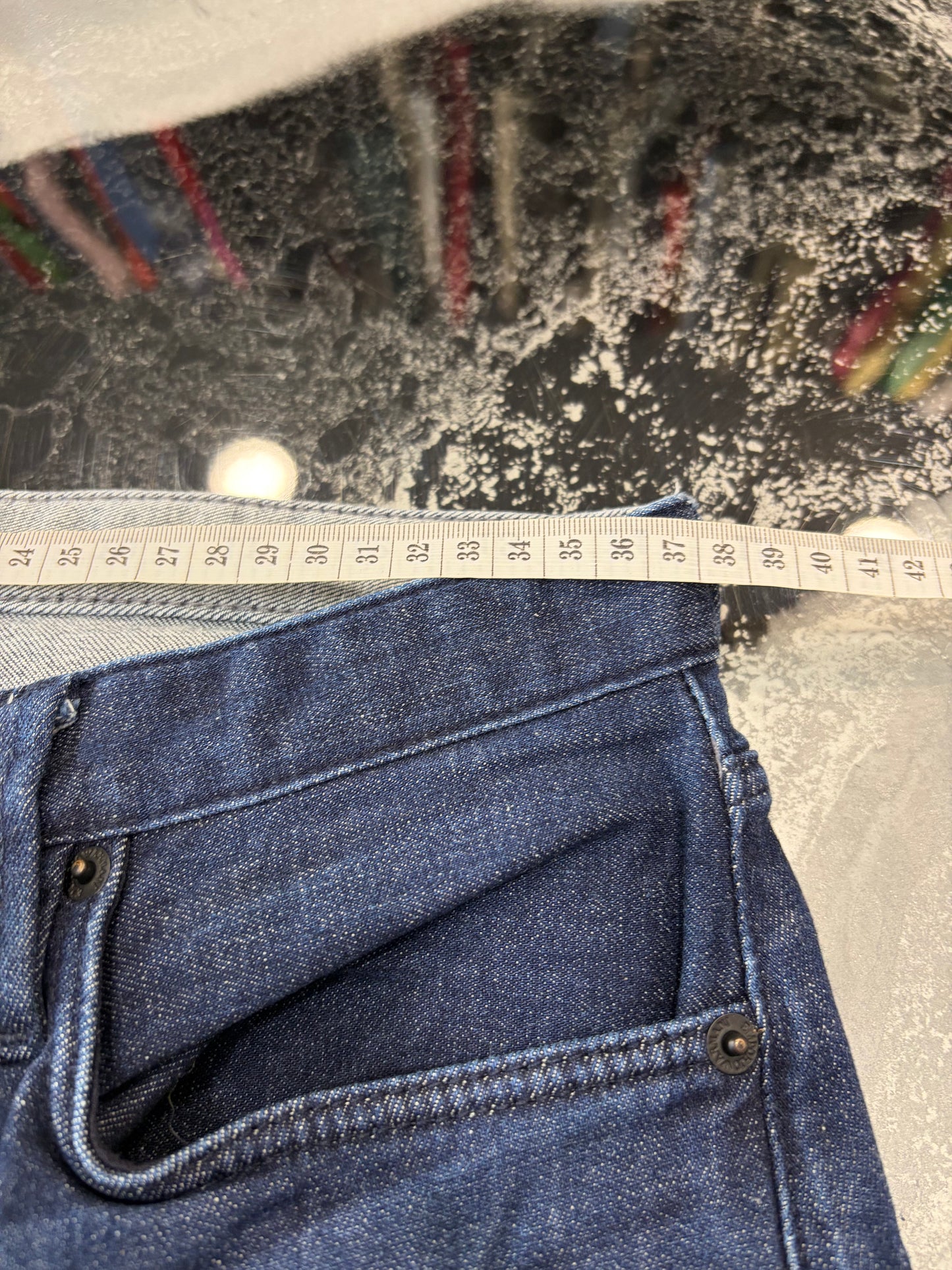 Jeans Emporio Armani Uomo Slim Fit - Lavaggio Blu Scuro Intenso - W29