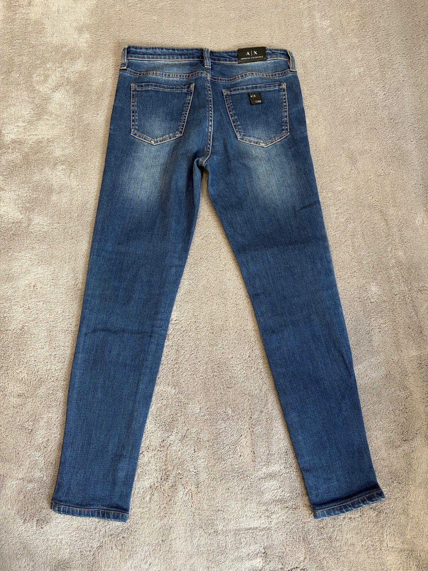 Jeans Armani Exchange J01 Super Skinny Stretch - Lavaggio Medio Vintage - W27 (Taglia S)