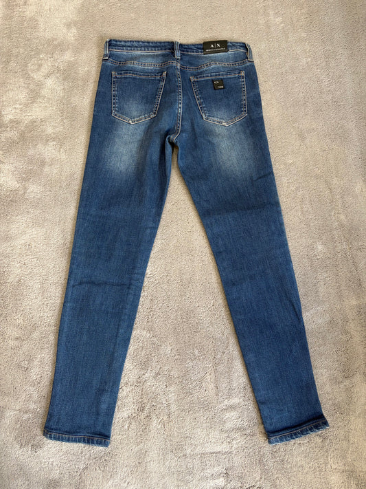 Jeans Armani Exchange J01 Super Skinny Stretch - Lavaggio Medio Vintage - W27 (Taglia S)