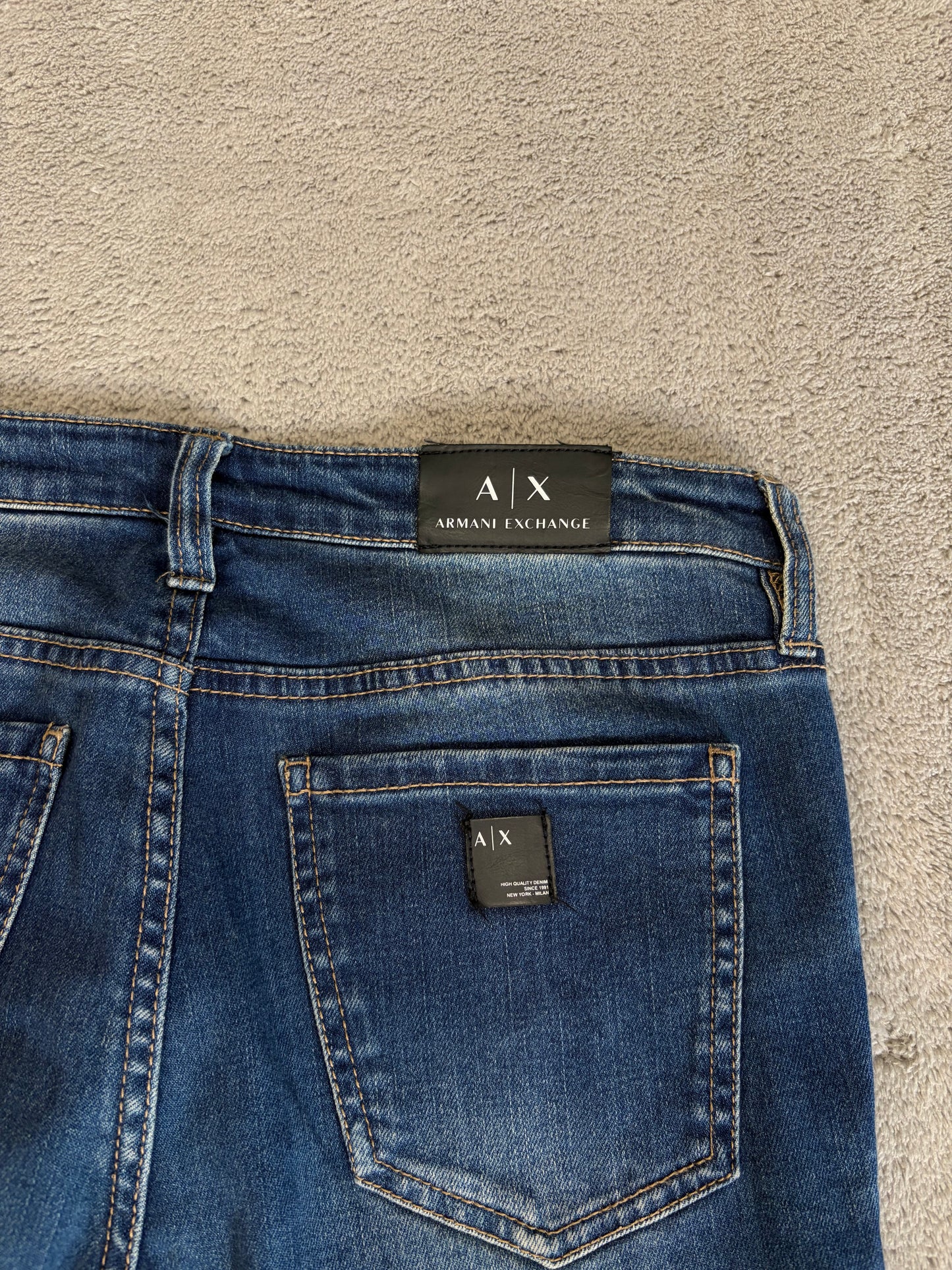 Jeans Armani Exchange J01 Super Skinny Stretch - Lavaggio Medio Vintage - W27 (Taglia S)