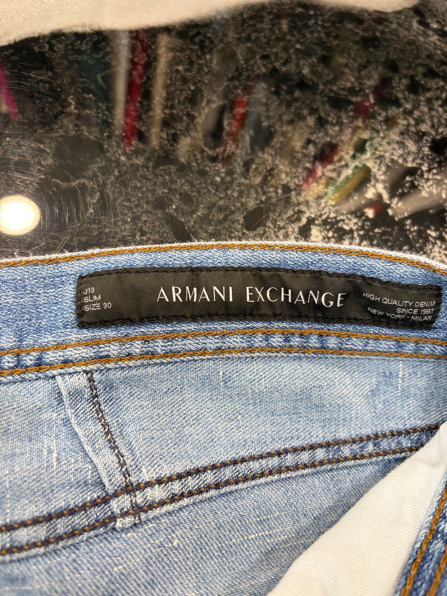 Jeans Armani Exchange J13 Slim Fit Stretch - Lavaggio Azzurro Chiaro - W30