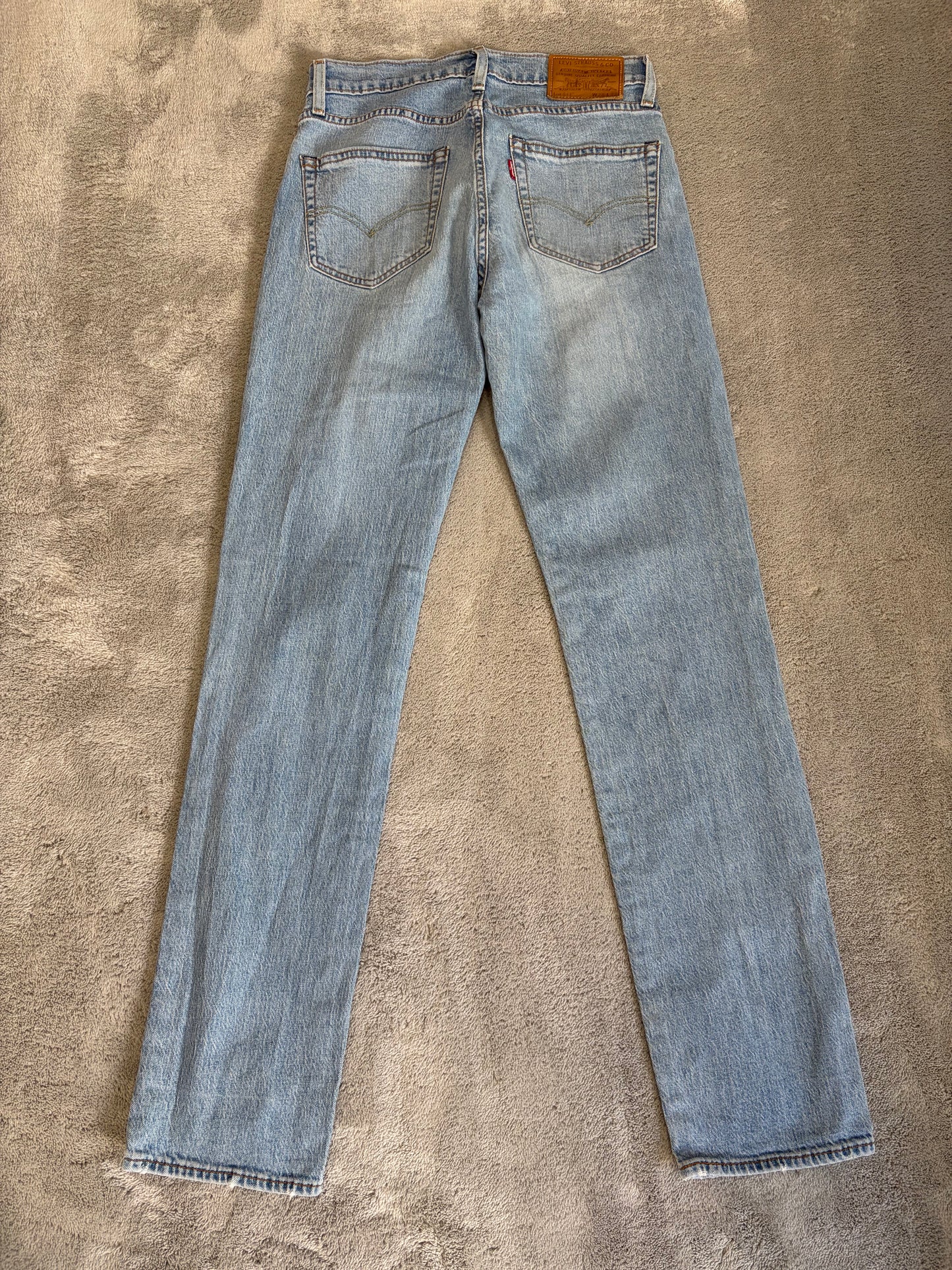Jeans Levi's Premium 511 Slim Fit - Lavaggio Azzurro Chiaro Vintage - W28 L32 (Taglia S)