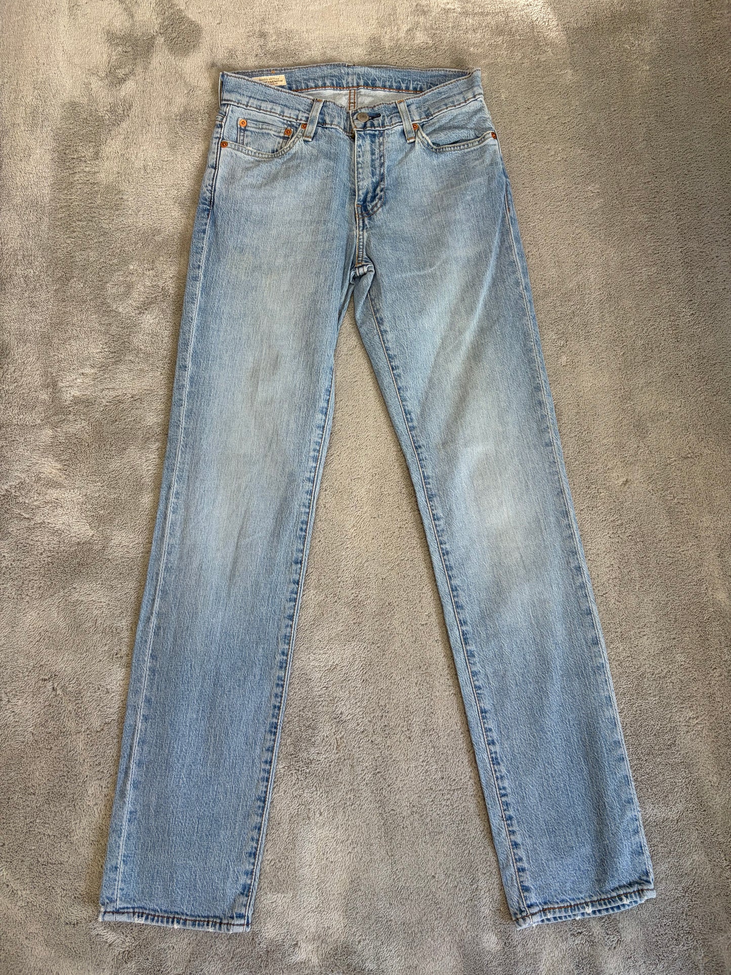 Jeans Levi's Premium 511 Slim Fit - Lavaggio Azzurro Chiaro Vintage - W28 L32 (Taglia S)