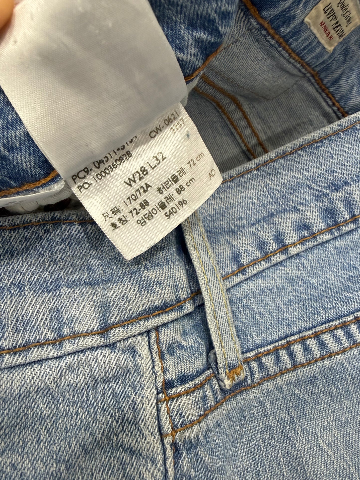 Jeans Levi's Premium 511 Slim Fit - Lavaggio Azzurro Chiaro Vintage - W28 L32 (Taglia S)