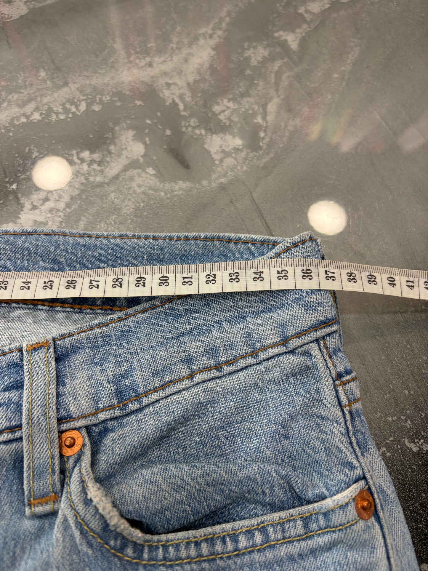 Jeans Levi's Premium 511 Slim Fit - Lavaggio Azzurro Chiaro Vintage - W28 L32 (Taglia S)