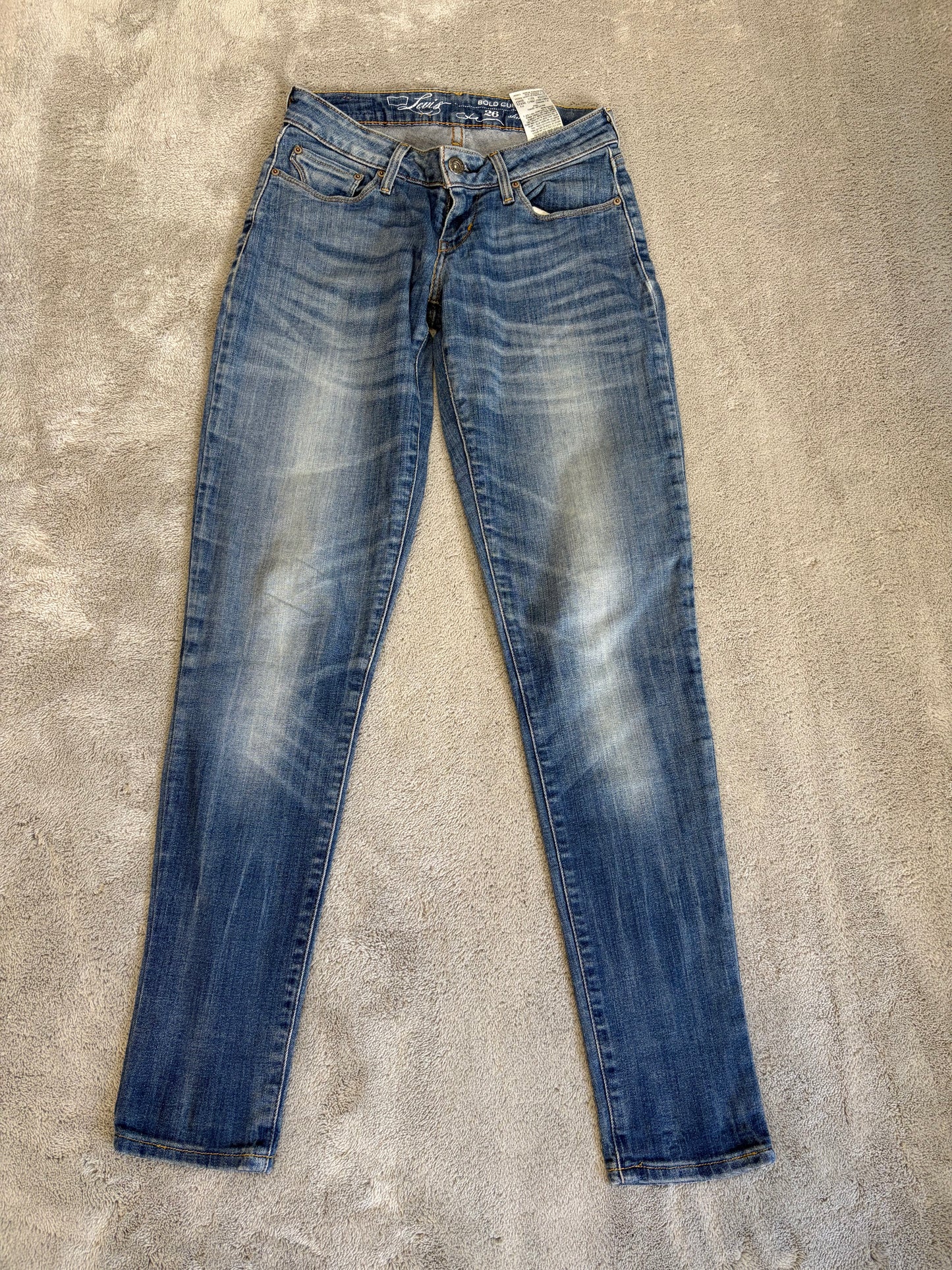 Jeans Levi's Curve ID Bold Curve Skinny Stretch - Lavaggio Medio Vintage - W26 L32 (Taglia XS)