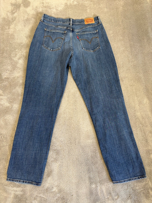 Jeans Levi's Classic Straight Stretch - Lavaggio Blu Medio - W30 L30 (Taglia M)