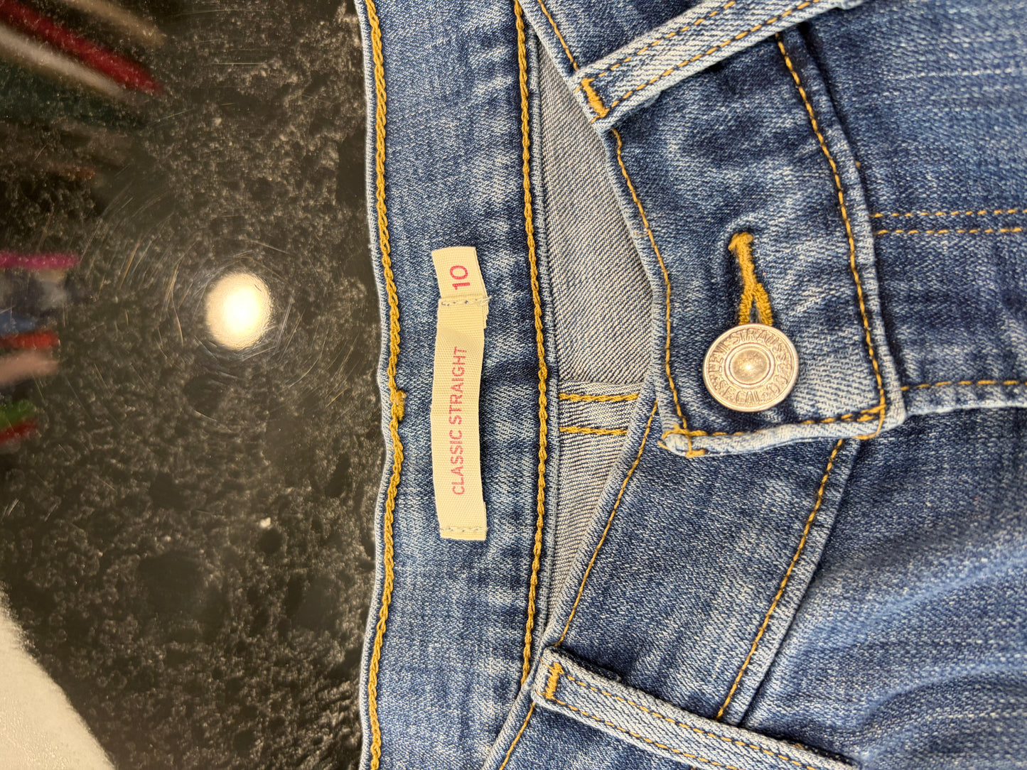 Jeans Levi's Classic Straight Stretch - Lavaggio Blu Medio - W30 L30 (Taglia M)