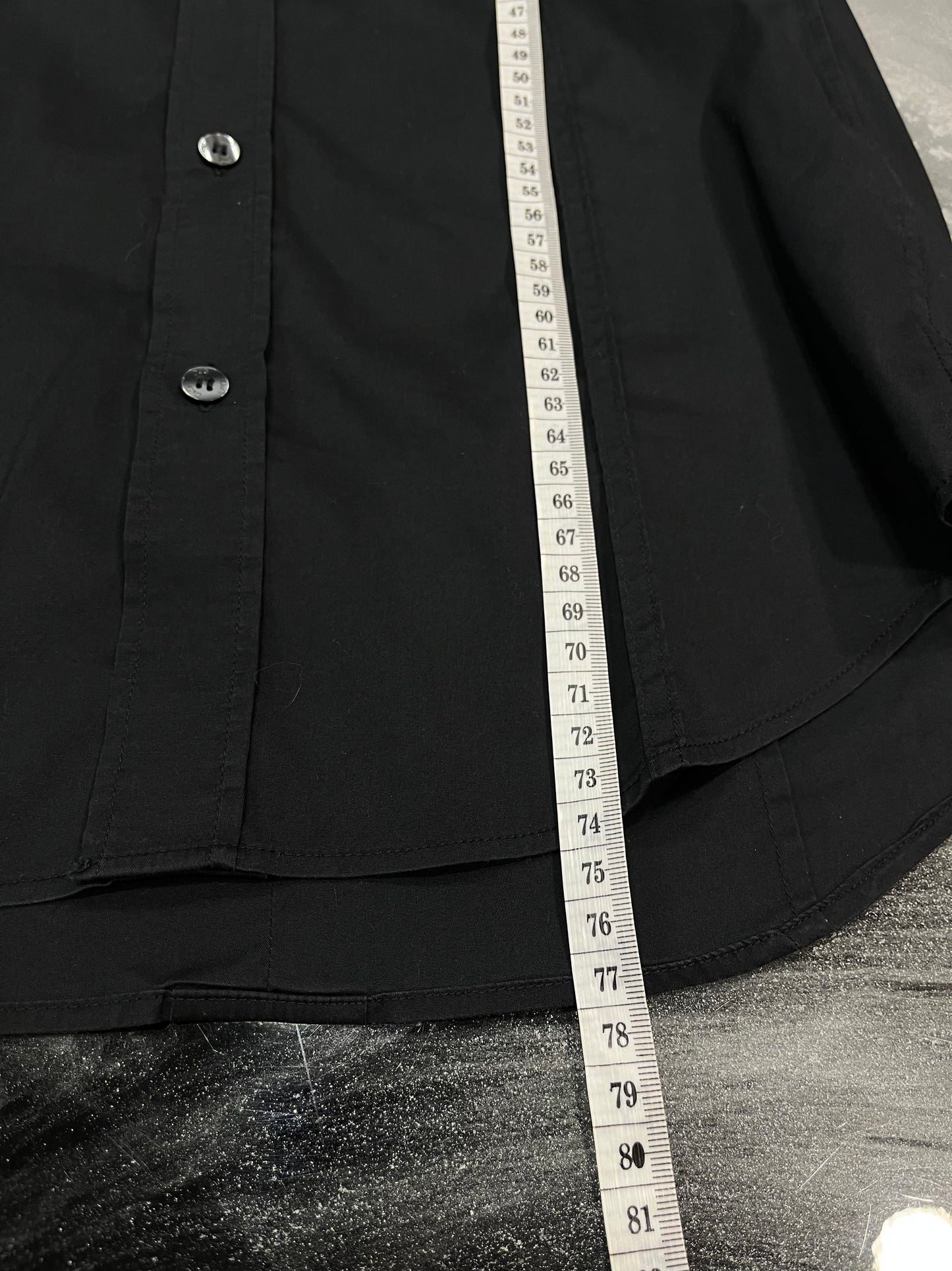D&G Dolce & Gabbana "Brad" Black Cotton Shirt - Size S