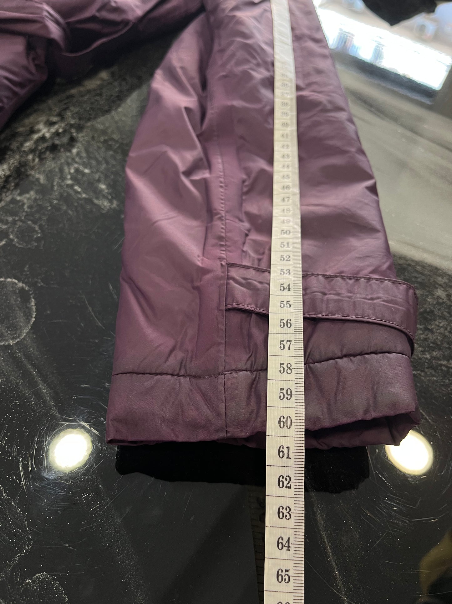 K-Way Women's Double-Breasted Purple Trench Coat with Belt - Size S