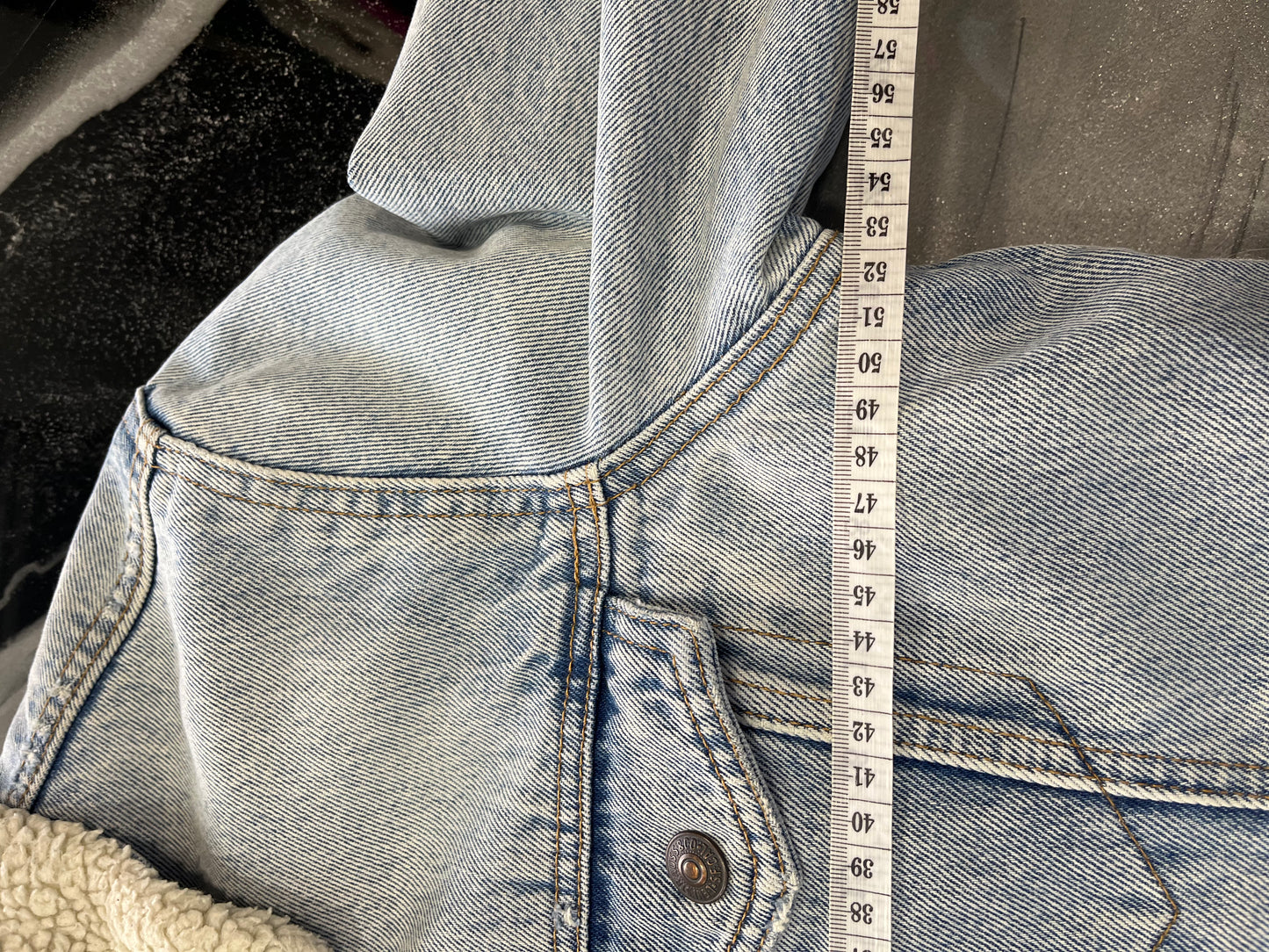 Levi's Men's Contrast Acid Wash Denim Jacket - Size S