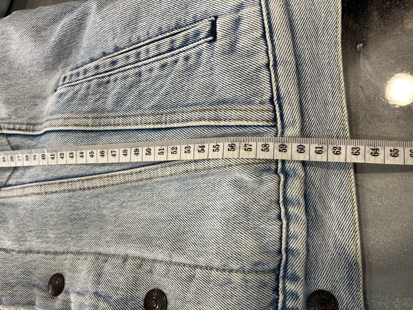 Levi's Men's Contrast Acid Wash Denim Jacket - Size S