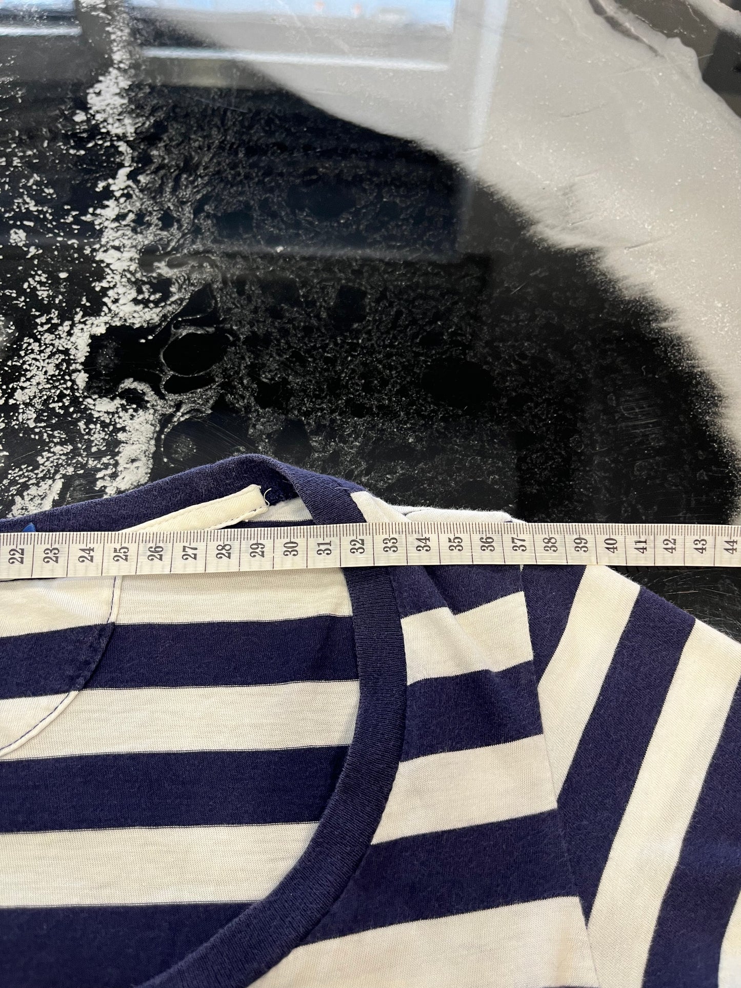 Abito Lungo Polo Ralph Lauren Donna - Righe Bianche e Blu - Taglia S
