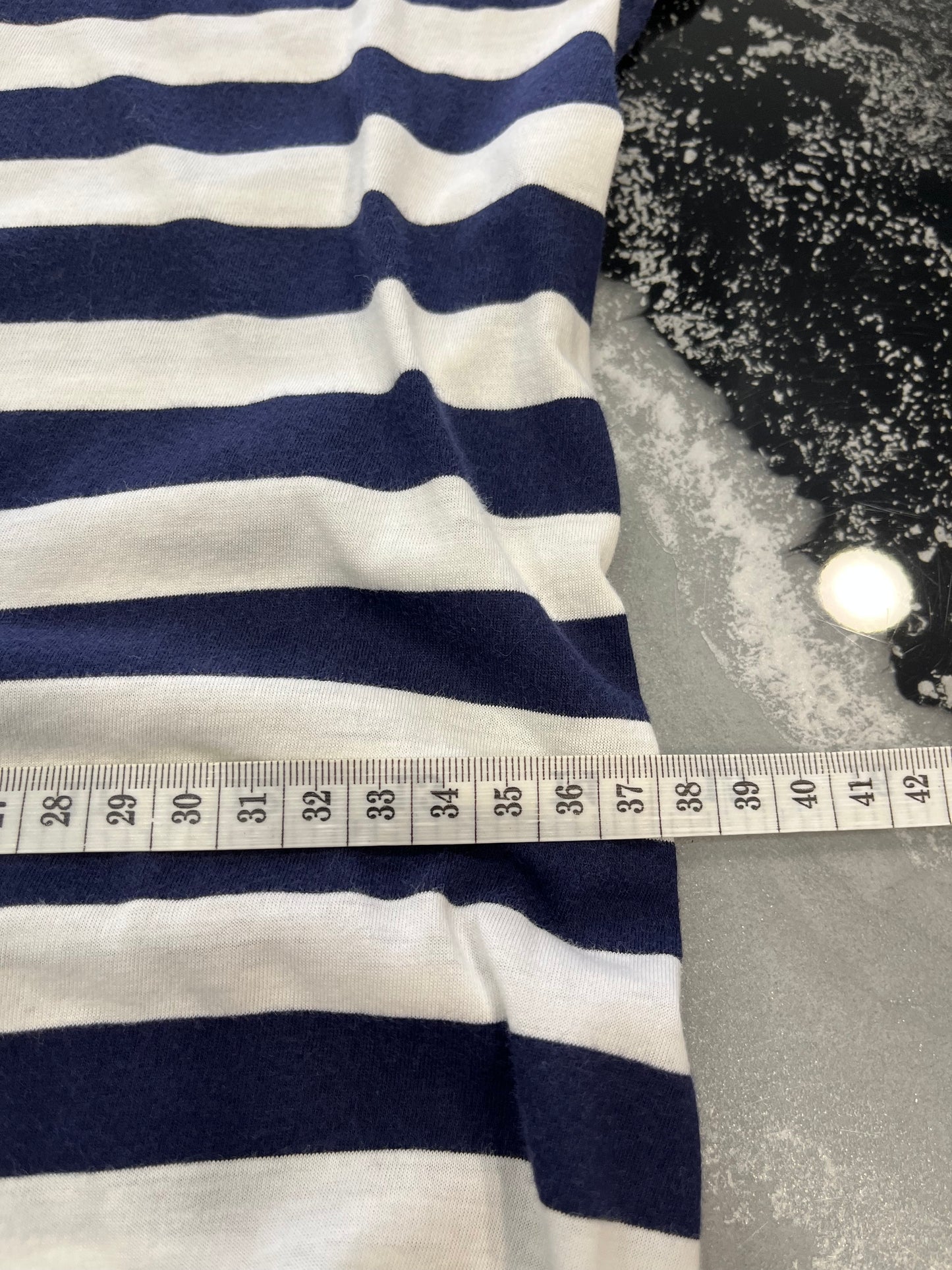 Abito Lungo Polo Ralph Lauren Donna - Righe Bianche e Blu - Taglia S