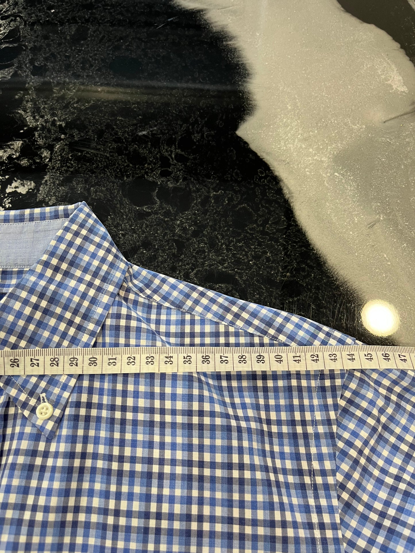 Camicia a Maniche Lunghe Ralph Lauren Uomo - Quadretti Blu e Bianchi - Taglia S